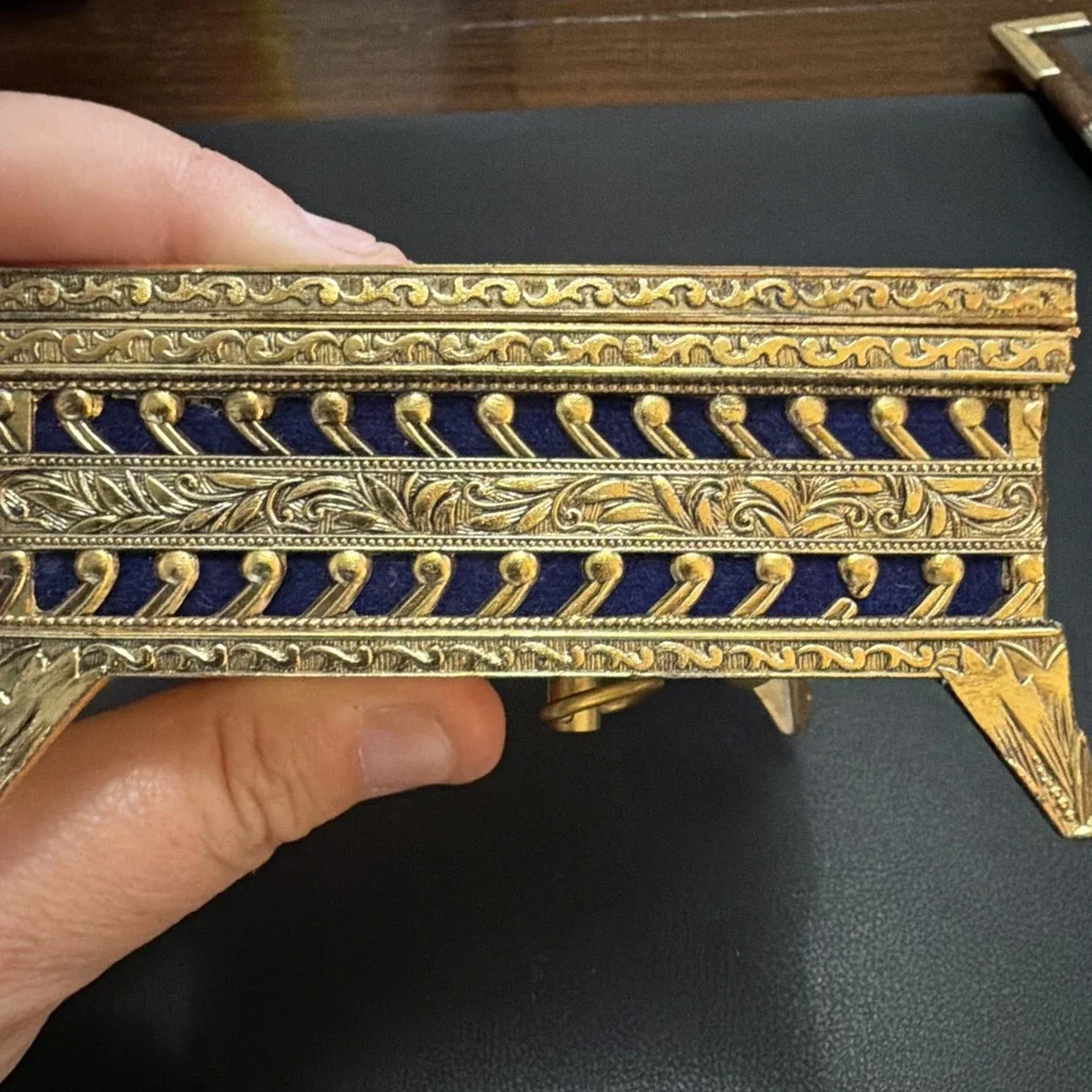Vintage Victorian Style Sankyo Music Box Jewelry 1950s Japan 